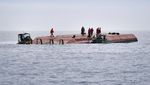 Kapal Kargo Terbalik Usai Tabrakan di Laut Baltik