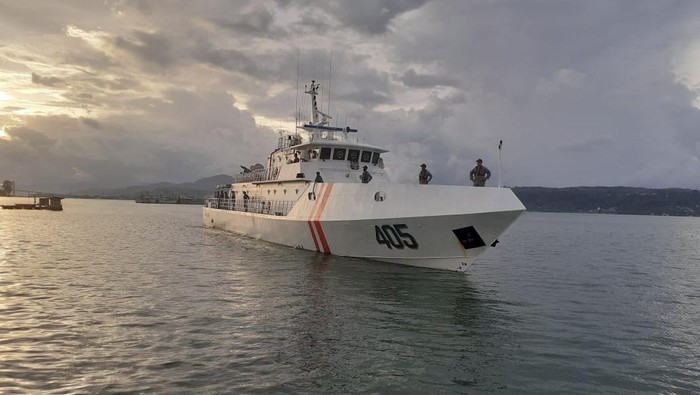 KN Ular Laut-405 milik Bakamla yang mengusir kapal Yunani di Laut Banda. (Dok Bakamla)