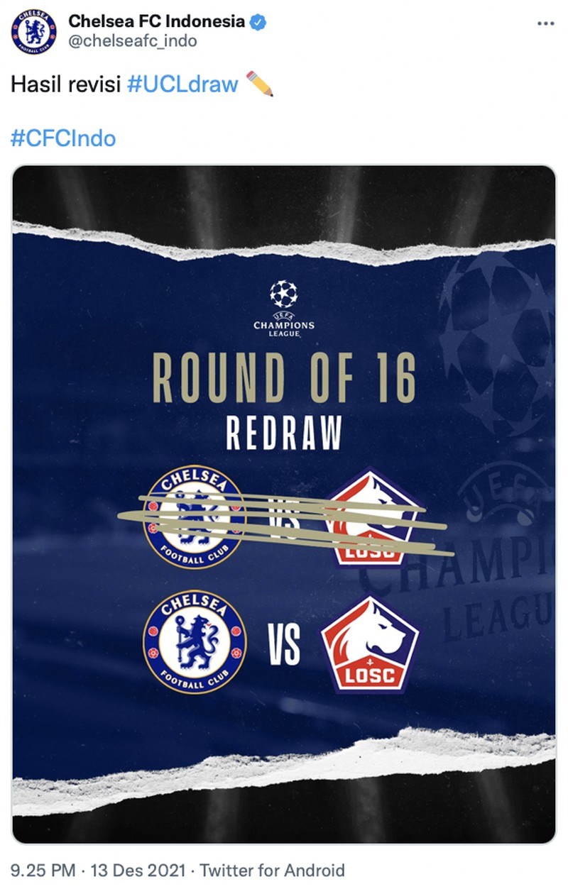 Meme drama undian UCL