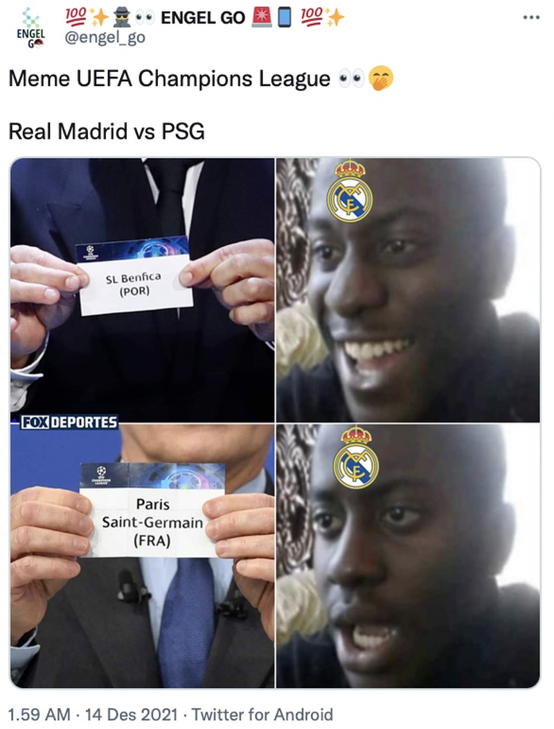 Meme drama undian UCL