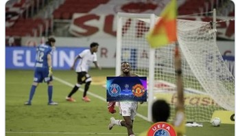 Undian babak 16 besar Liga Champions menyajikan drama hingga harus dilakukan dua kali. (Foto: Twitter)