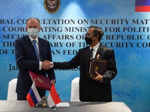 Mahfud Teken MoU Kerja Sama Keamanan Informasi Internasional dengan Rusia