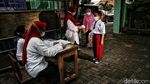 Momen Siswa SD Menjerit dan Menangis Saat Disuntik Vaksin