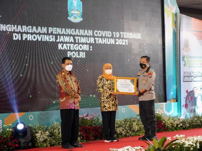 Polres dan Kodim Situbondo Raih Penghargaan dari Gubernur Khofifah di Bidang Kesehatan