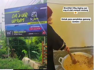Relawan SiJum Sigap Dirikan Dapur Umum untuk Korban Erupsi Semeru