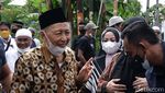 Saat Hamzah Haz Sambangi Rumah Duka Haji Lulung