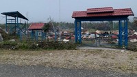 SMP Negeri Serambakon, Pegunungan Bintang, Papua, dibakar teroris kelompok kriminal bersenjata (KKB). Kini yang tersisa dari sekolah tersebut tinggal puing-puing reruntuhan. (Foto: dok. Polres Pegunungan Bintang)