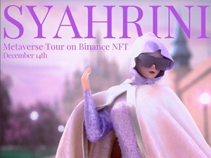 Syahrini Jadi NFT Hijab Pertama di Dunia, Tampil Serba Lilac