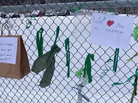 Dukungan untuk Fatemeh Anvari.