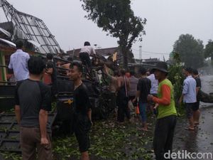 Update Puting Beliung di Madiun, 4 Kecamatan Terdampak-296 Rumah Rusak