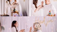 Merayakan ulang tahun ke-20, Syifa Hadju mendapat kejutan dari orang tersayang. Ibu, ayah dan juga Rizky terlihat memberikan pesta kecil untuk Syifa. Momen tiup lilin dan potong kue pun terlihat meriah.  Foto: Instagram @syifahadjureal