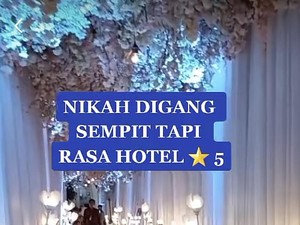 Viral Pernikahan di Gang Sempit Bekasi Dekornya Rasa Hotel Bintang Lima