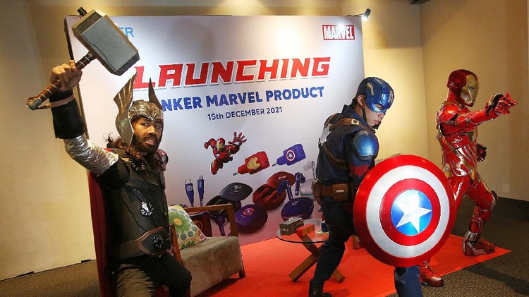 Anker meluncurkan produk khusus dengan karakter Superhero Marvel. Produk edisi superhero tersebut untuk penggemar Iron Man, Captain America, dan Thor.