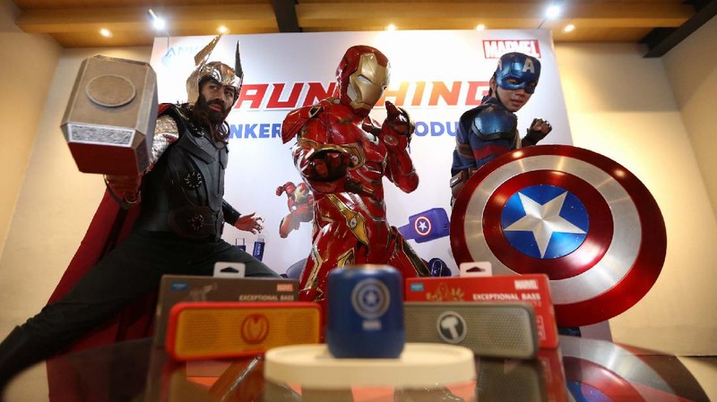 Anker meluncurkan produk khusus dengan karakter Superhero Marvel. Produk edisi superhero tersebut untuk penggemar Iron Man, Captain America, dan Thor.