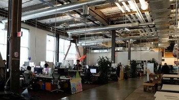 Suasana kantor Facebook saat kunjungan Jokowi. Foto: detikcom/Ikhwanul Khabibi