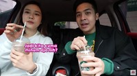 Begitu juga sebaliknya, di channel Jerome Polin keduanya membuat konten drive thru membeli minuman di gerai Starbucks. Di konten inilah Jessica Jane diduga menghina fisik Jerome Polin. Foto: Instagram @jessicajane99