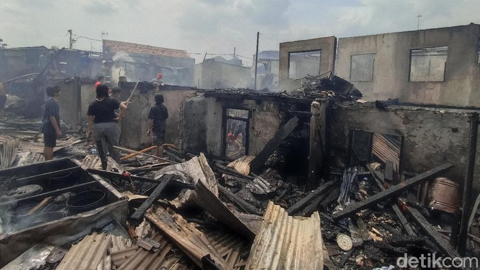 Kebakaran di Jakarta Pusat.