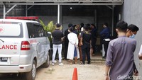 Jenazah Laura Anna awalnya dibawa ke rumah duka Sopo Gabe di kawasan Cibubur pada Rabu (15/12). Pool/Noel/detikFoto