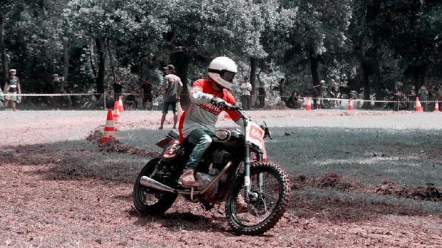 Motor klasik gelar balapan Slide on Sunday
