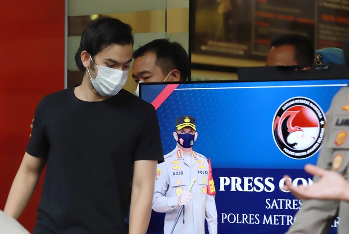 Rizky Nazar saat ditemui di Polres Jakarta Selatan.