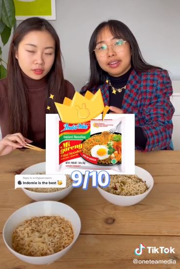 TikToker Kepincut Indomie Goreng dan Berikan Nilai 9