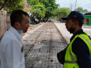 Wabup Bojonegoro Marah soal Proyek Pengerjaan Jalan yang Dinilai Asal-asalan
