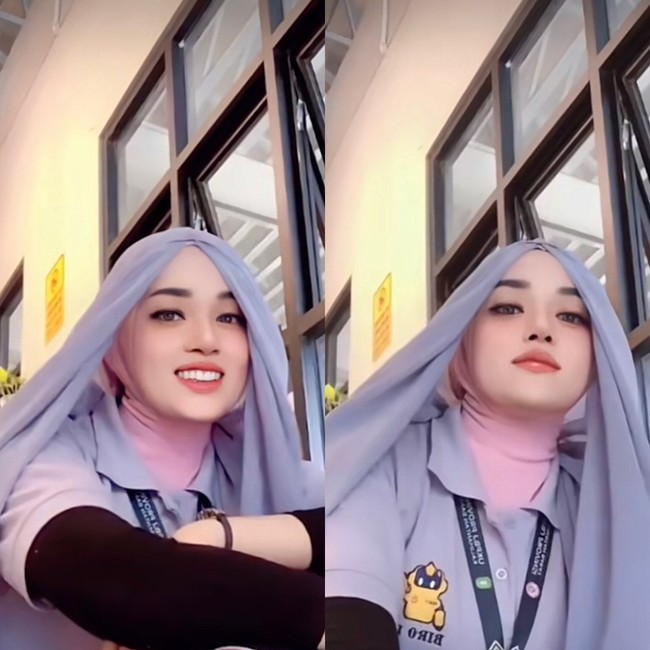 Ia mengaku jika penjualan hijab model rambut buatannya sudah sampai keluar negeri. Jadi kalau Indonesia itu sudah sampai Papua dan kalau luar negeri itu aku sudah kirim sampai Saudi Arabia, UK, Thailand, Malaysia, Hongkong, sebut anak bungsu dari dua bersaudara itu. Foto: Dok. Tangkapan layar akun TikTok@eislucinta.