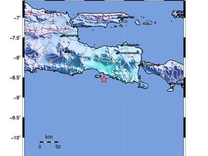 Gempa M 5,1 Guncang Jember, Tak Berpotensi Tsunami