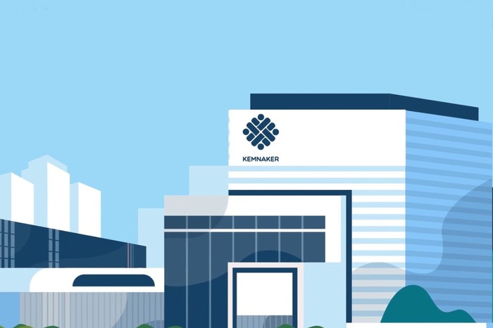 Ilustrasi gedung Kemnaker