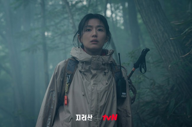 Jirisan menjadi ajang reuni bagi Jun Ji Hyun dan Ju Ji Hoon. Sebelumnya, ia dan lawannya itu membintangi drama Korea garapan Netflix, Kingdom. Foto: dok. tvN