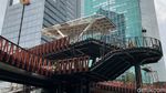 Melihat Lebih Dekat JPO Pinisi di Sudirman yang Bakal jadi Spot Foto Viral