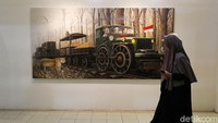 Pameran seni rupa yang mengangkat tema Kebhinekaan Indonesia berlangsung di gedung Amin Abdullah, UIN Sunan Kalijaga, Yogyakarta, Kamis (16/12/2021).