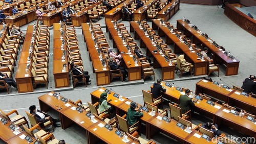 Paripurna DPR RI Kamis (16/12/2021). (Matius Alfons/detikcom).