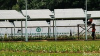 Sekjen DPR RI Indra Iskandar berharap pembangunan panel surya dan Taman Energi bisa juga dimanfaatkan berfoto oleh tamu.