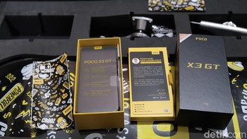 Sementara untuk Poco X3 GT-nya, tak ada perbedaan dibanding dengan Poco X3 GT yang dijual bebas. Foto: detikINET/Anggoro Suryo Jati