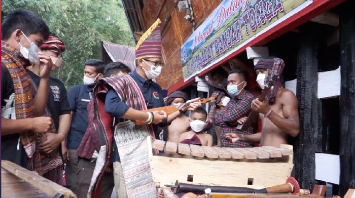 Sandiaga di Kabupaten Humbang Hasundutan, Sumut.