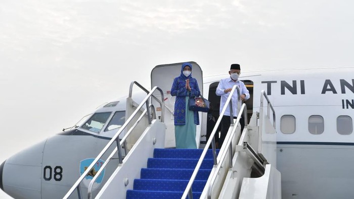 Wapres Maruf Amin Beserta Ibu Wury Maruf Amin Bertolak ke Lumajang (dok.Setwapres)