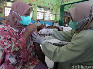 164 Pelajar Usia 6-11 Tahun di Bantul Divaksinasi COVID-19
