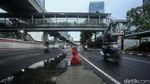 Jalan Rasuna Said Berlubang dan Tergenang