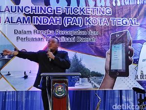 Tidak Perlu Antre Beli Tiket Wisata Pantai di Tegal, Cukup Pakai e-Ticketing