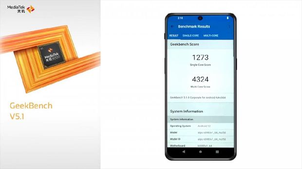 Hasil benchmark resmi MediaTek Dimensity 9000