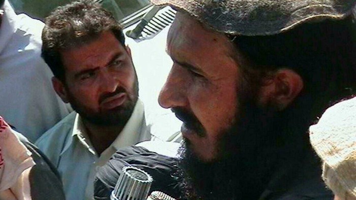 An undated picture of senior Pakistan Taliban leader Maulvi Faqir Mohammad (wearing cap), who the militants say escaped a drone strike in Afghanistan (ANWAR ULLAH AFP/File)