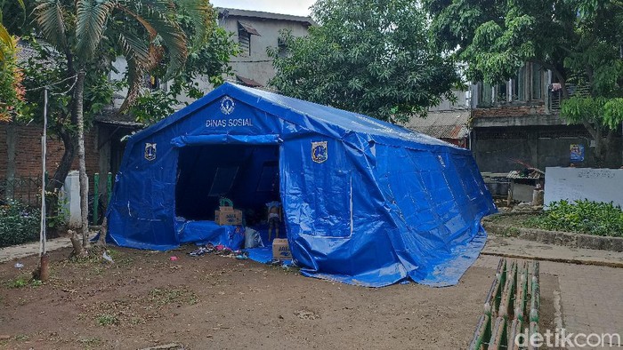Pengungsian korban kebakaran.