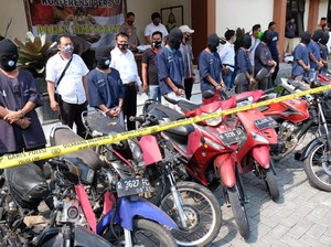 Polisi Ringkus 57 Pelaku Curanmor di Jakarta Barat Sepanjang 2021