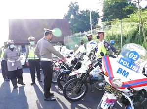 Satlantas Polresta Banyuwangi Cek Pasukan dan Sarpras Jelang Libur Nataru