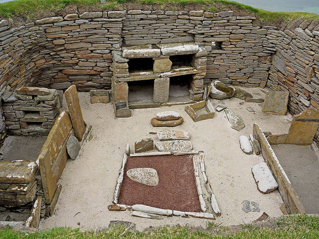 Rumah Skara Brae Rumah Skara Brae di Skotlandia.