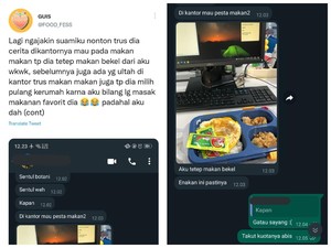So Sweet! Pria Ini Pilih Makan Bekal Buatan Istri Dibanding Makan Bareng Teman-teman
