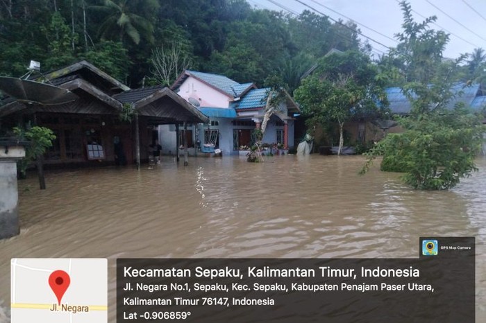 Banjir di Penajam Paser Utara (Antara)