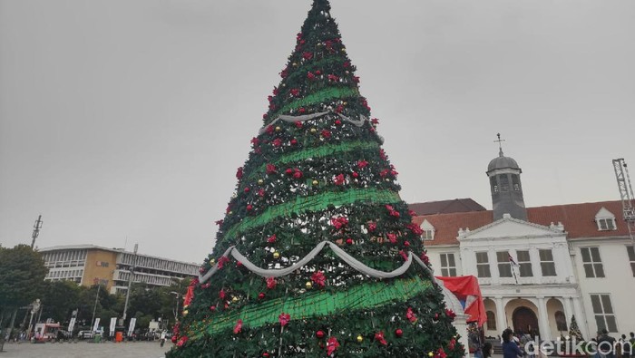 Gelaran Christmas in Jakarta 2021, di Kota Tua, 18 Desember 2021. (Azhar Bagas Ramadhan/detikcom)