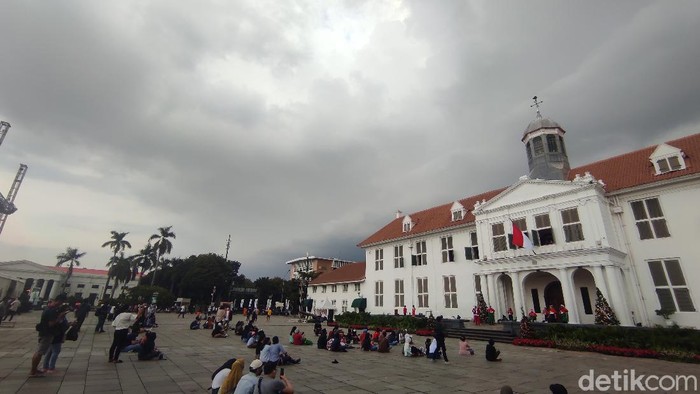 Gelaran Christmas in Jakarta 2021, di Kota Tua, 18 Desember 2021. (Azhar Bagas Ramadhan/detikcom)